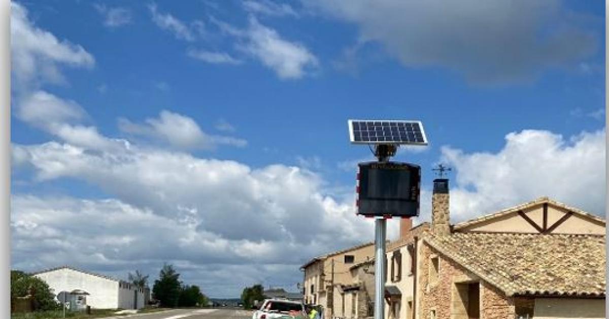 Plasencia del Monte ya dispone de un radar pedagógico
